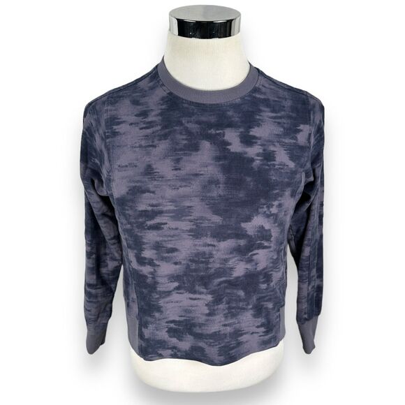 Athleta Sundown Sweatshirt Women’s Small Tie Dye Crewneck Top Grayish Purple - Picture 1 of 9